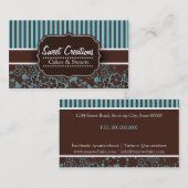 Carte De Visite Bakery/Cakes/Sweets Creations (Devant / Derrière)