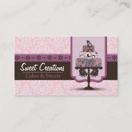 Carte De Visite Bakery/Cakes/Sweets Creations (Devant)