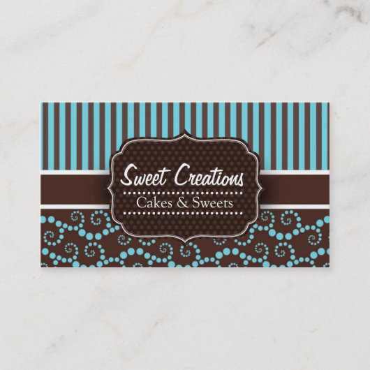 Carte De Visite Bakery/Cakes/Sweets Creations (Devant)