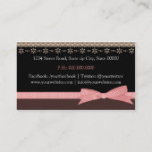 Carte De Visite Bakery/Cakes/Sweets Creations (Dos)