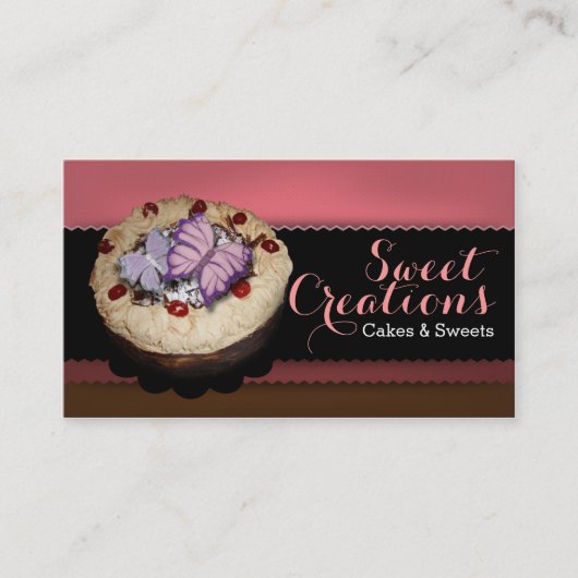 Carte De Visite Bakery/Cakes/Sweets Creations (Devant)