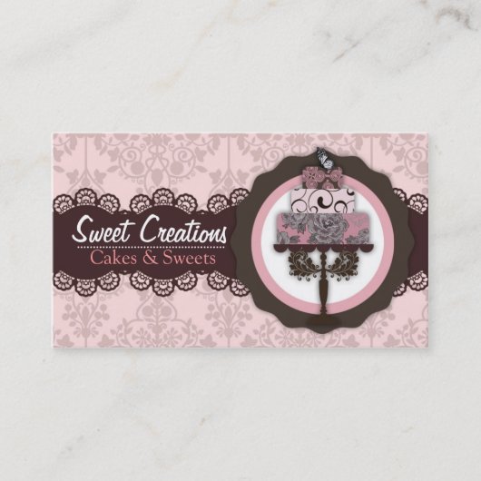 Carte De Visite Bakery/Cakes/Sweets Creations (Devant)