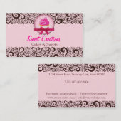Carte De Visite Bakery/Cakes/Sweets Creations (Devant / Derrière)