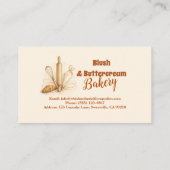 Carte De Visite Bakery Logo Pastry Shop Branding (Dos)