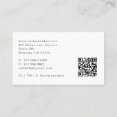 Carte De Visite Bakery Pastry Chef Watercolor Baking Utensils (Dos)