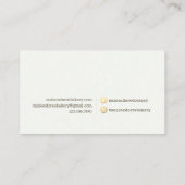 Carte De Visite Bakery Store Pastry Chef Dessert Sweets Cake Baker (Dos)