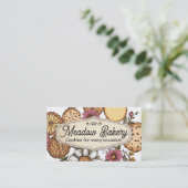 Carte De Visite Baking baker bakery cookies flowers collage (Debout devant)