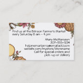 Carte De Visite Baking baker bakery cookies flowers collage (Dos)