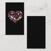 Carte De Visite Baking Love Baker Tools Pâtisserie Chef Beurre Oeu (Devant / Derrière)