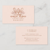 Carte De Visite Baking Utensils Baker Bakery (Devant / Derrière)