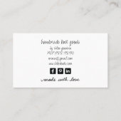 Carte De Visite Bal De Fil Tricot (Dos)