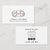 Carte De Visite Bal De Fil Tricot (Devant / Derrière)