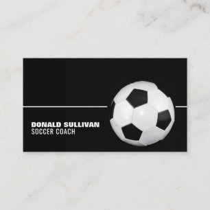 Carte De Visite Bal de football, joueur de football/entraîneur/réf