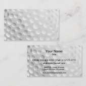 Carte De Visite Bal de golf (Devant / Derrière)