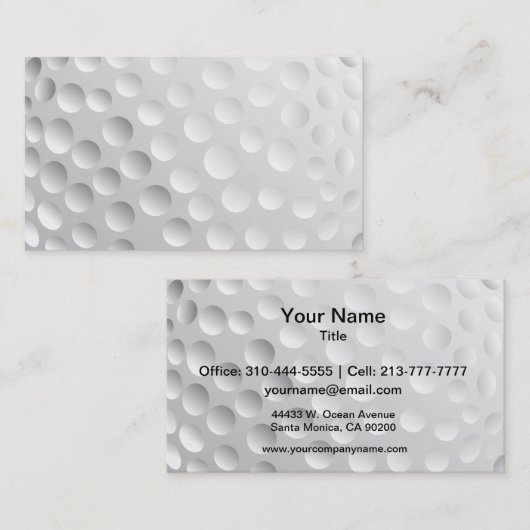 Carte De Visite Bal de golf (Devant / Derrière)