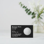 Carte De Visite Bal de golf 3D (sur Black BG) (Debout devant)