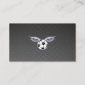 Carte De Visite Bal de soccer élégant (Dos)