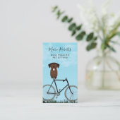 Carte De Visite Balade de chien, Assis pour animaux de compagnie, (Debout devant)