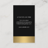 Carte De Visite Balance Balance Gold Trier (Dos)