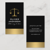 Carte De Visite Balance Balance Gold Trier (Devant / Derrière)