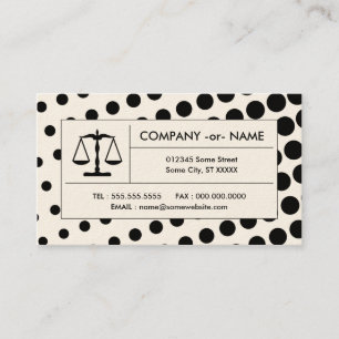 Carte De Visite balance de justice en demi-teinte