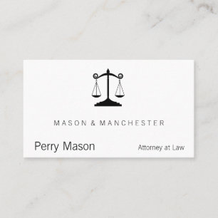 Carte De Visite Balance de la justice