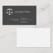 Carte De Visite Balance de la justice (Devant / Derrière)
