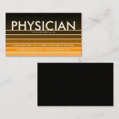 Carte De Visite balance en or (Devant / Derrière)
