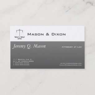 Carte De Visite Balance moderne de la justice professionnelle