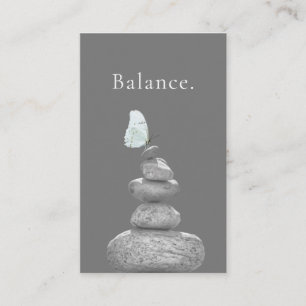 Carte De Visite Balance Stones Coach Vie Entraîneur de Yoga Sant