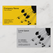 Carte De Visite Balançoires et ronds-points - Ambre (Devant / Derrière)