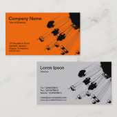 Carte De Visite Balançoires et ronds-points - Orange (Devant / Derrière)