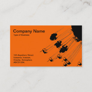 Carte De Visite Balançoires et ronds-points - Orange