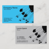 Carte De Visite Balançoires et ronds-points - Sky Blue (Devant / Derrière)