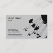 Carte De Visite Balançoires et ronds-points - Sky Blue (Dos)