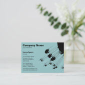 Carte De Visite Balançoires et ronds-points v2 - Bleu clair vert (Debout devant)