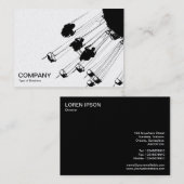 Carte De Visite Balançoires et ronds-points v3 - Blanc (Or) (Devant / Derrière)