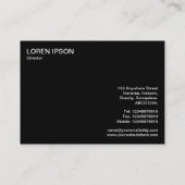 Carte De Visite Balançoires et ronds-points v3 - Blanc (Or) (Dos)