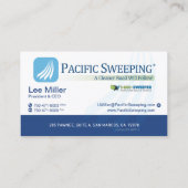 Carte De Visite Balayage de Pacifique (Dos)