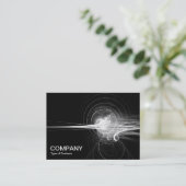 Carte De Visite Balayage fractal - Noir (Debout devant)
