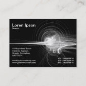 Carte De Visite Balayage fractal - Noir (Dos)