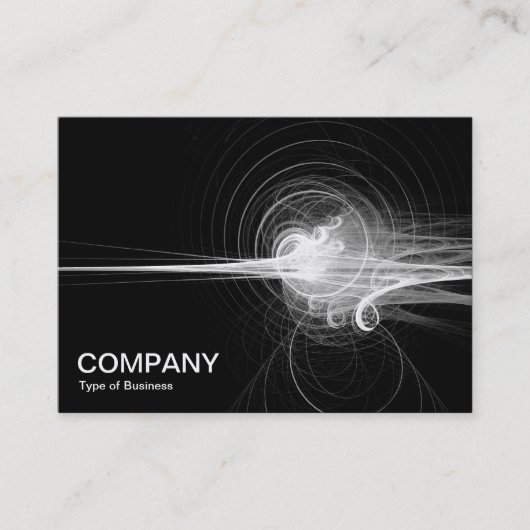 Carte De Visite Balayage fractal - Noir (Devant)