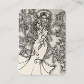 Carte De Visite Balayé Ink Goddess Pagan Art (Devant)