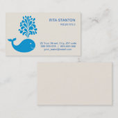Carte De Visite Baleine amusante (Devant / Derrière)