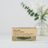 Carte De Visite Baleine antique Vie marine (Debout devant)