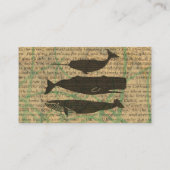 Carte De Visite Baleine antique Vie marine (Dos)