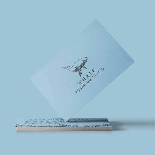 Carte De Visite Baleine Bleue Aquarium