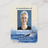 Carte De Visite Baleine côtière Ocean Sea Memorial Poche Keepsaké (Dos)