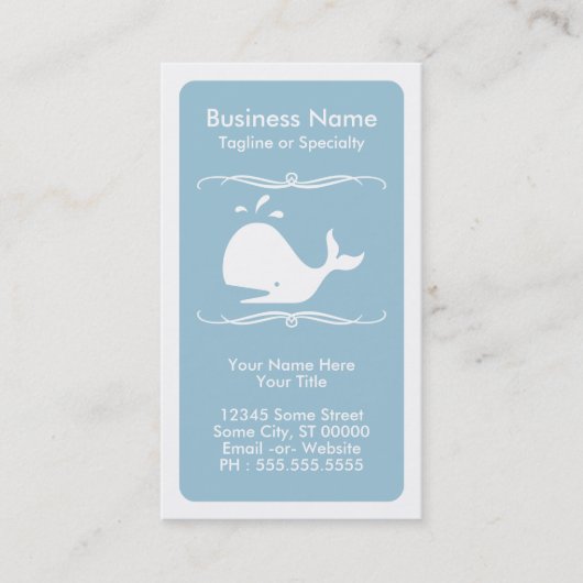 Carte De Visite baleine mod (Devant)