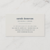 Carte De Visite Baleine vintage (Dos)